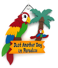 Load image into Gallery viewer, Parrot Palm Tree Sign