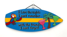 Load image into Gallery viewer, Surf Board Tropical Sign-Friends