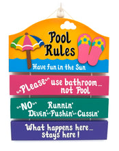 Load image into Gallery viewer, Pool Rules Sign