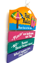 Load image into Gallery viewer, Pool Rules Sign