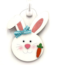 Load image into Gallery viewer, Bunny w/ Face Ornament Easter Signs