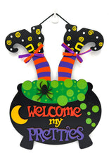 Load image into Gallery viewer, Witch Pot Feet Halloween Signs