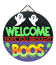 Load image into Gallery viewer, Welcome Boos Circle Halloween Signs