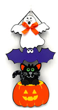 Load image into Gallery viewer, Ghost Bat Cat Pumpkin Halloween Signs