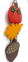 Load image into Gallery viewer, Pumpkin Leaf Acorn Fall Signs