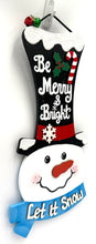 Load image into Gallery viewer, Snowman Tall Hat Christmas Signs