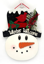 Load image into Gallery viewer, LRG Snowman Head Christmas Signs