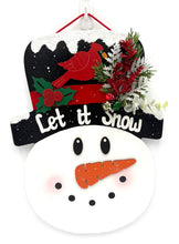Load image into Gallery viewer, LRG Snowman Head Christmas Signs