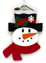 Load image into Gallery viewer, Snowman with Scarf Christmas Signs