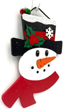 Load image into Gallery viewer, Snowman with Scarf Christmas Signs
