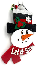 Load image into Gallery viewer, Snowman with Scarf Christmas Signs