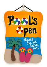 Load image into Gallery viewer, Pool's Open Sign
