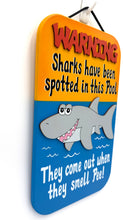 Load image into Gallery viewer, Swimming Pool Sign-Shark
