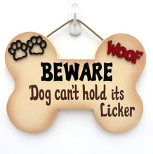 Load image into Gallery viewer, Beware Dog Bone Signs
