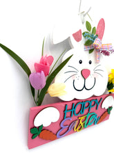 Load image into Gallery viewer, Bunny-Happy Easter Sign
