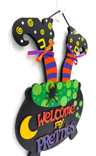 Load image into Gallery viewer, Witch Pot Feet Halloween Signs
