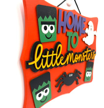 Load image into Gallery viewer, Home Little Monsters Halloween Signs
