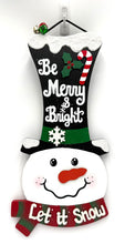 Load image into Gallery viewer, Snowman Tall Hat Christmas Signs
