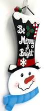 Load image into Gallery viewer, Snowman Tall Hat Christmas Signs
