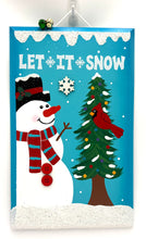 Load image into Gallery viewer, LRG Snowman Plaque Christmas Signs
