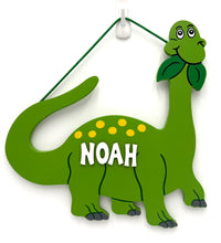 Load image into Gallery viewer, Long Neck Dino Boy's &amp; Girl's Room Signs
