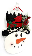 Load image into Gallery viewer, LRG Snowman Head Christmas Signs
