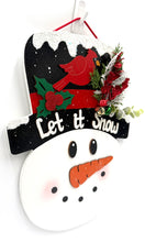 Load image into Gallery viewer, LRG Snowman Head Christmas Signs
