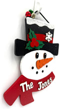 Load image into Gallery viewer, Snowman with Scarf Christmas Signs

