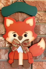 Load image into Gallery viewer, Fox Wooden Painted Personalized Kids Room Sign
